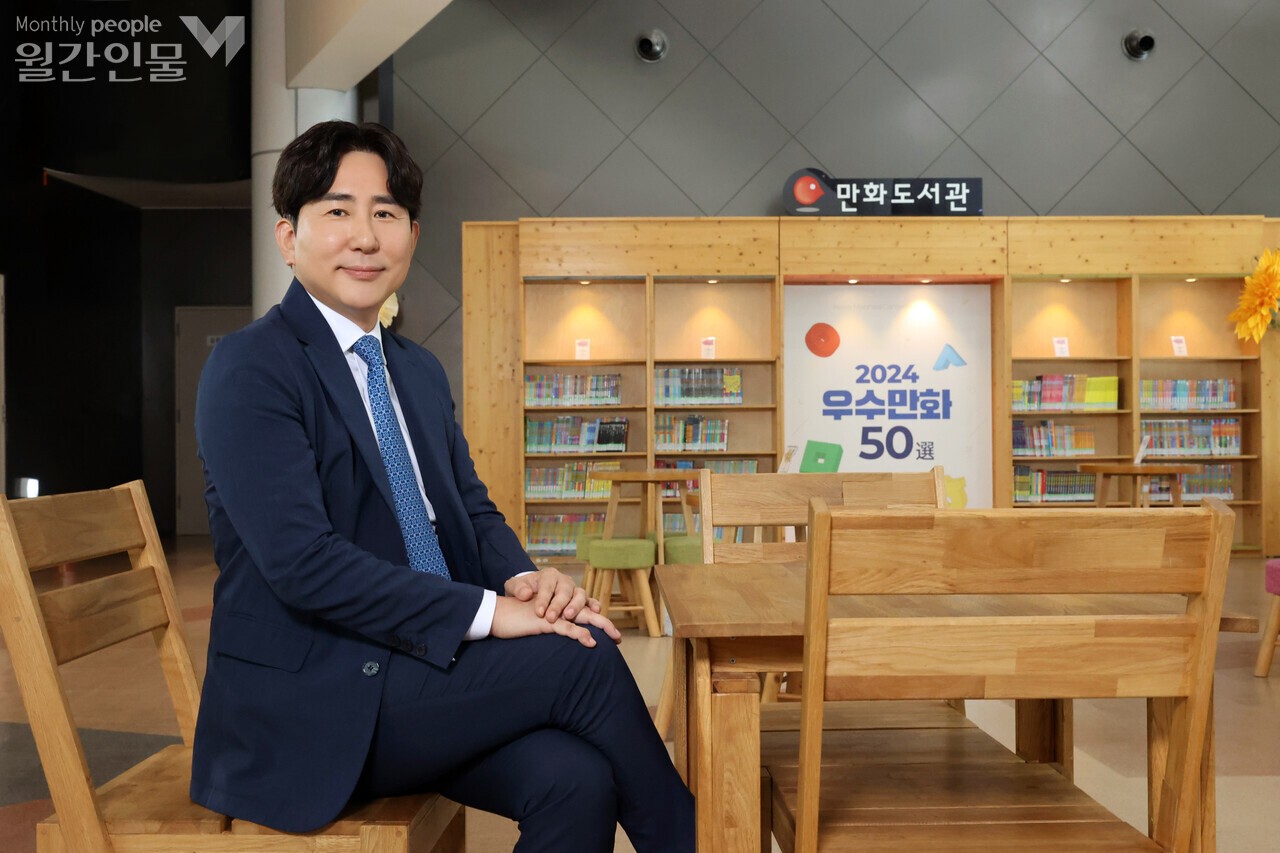 백종훈 한국만화영상진흥원 원장 Ⓒ박소연 기자 / 사진 박성래 기자