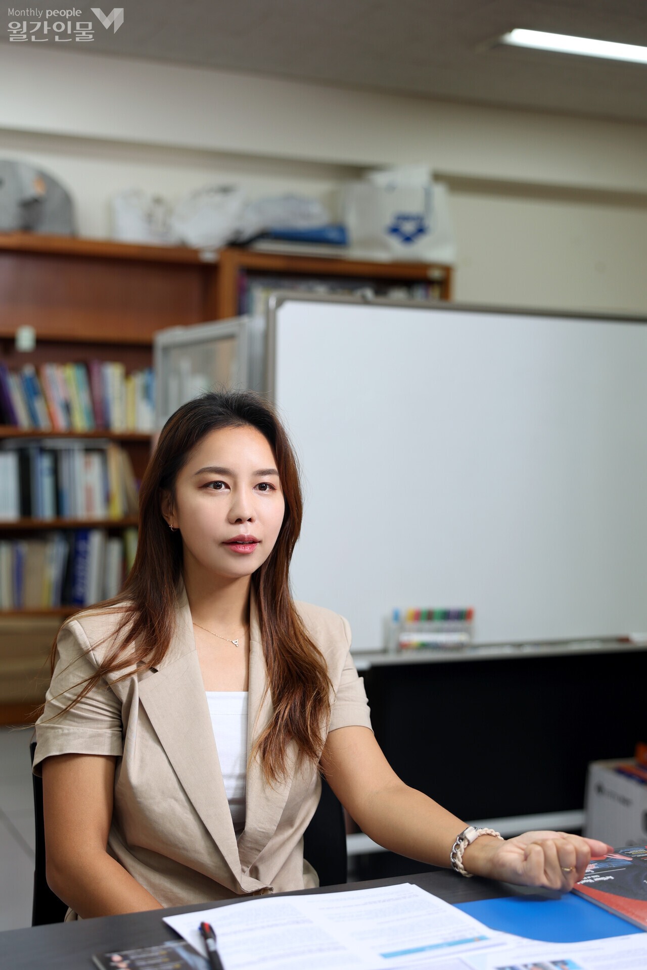 임다연 국립목포해양대학교 해양스포츠학과 교수 ©김은애 기자 / 사진 박성래 기자